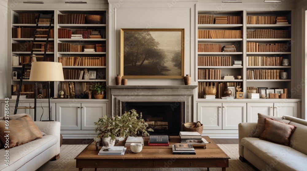 Install built-in shelves to display a curated collection of books art and decorative items Install built-in shelves to display a curated collection of books art and decorative items