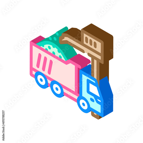 transportation biomass energy isometric icon vector. transportation biomass energy sign. isolated symbol illustration