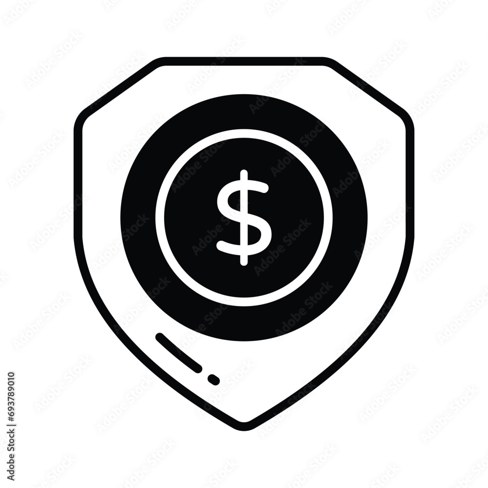 Get this visually appealing vector of financial security, ready to use icon of secure investment Get this visually appealing vector of financial security, ready to use icon of secure investment
