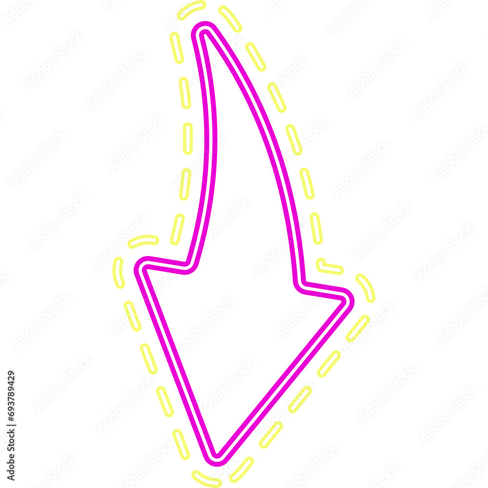 Obraz premium Arrow Neon Light