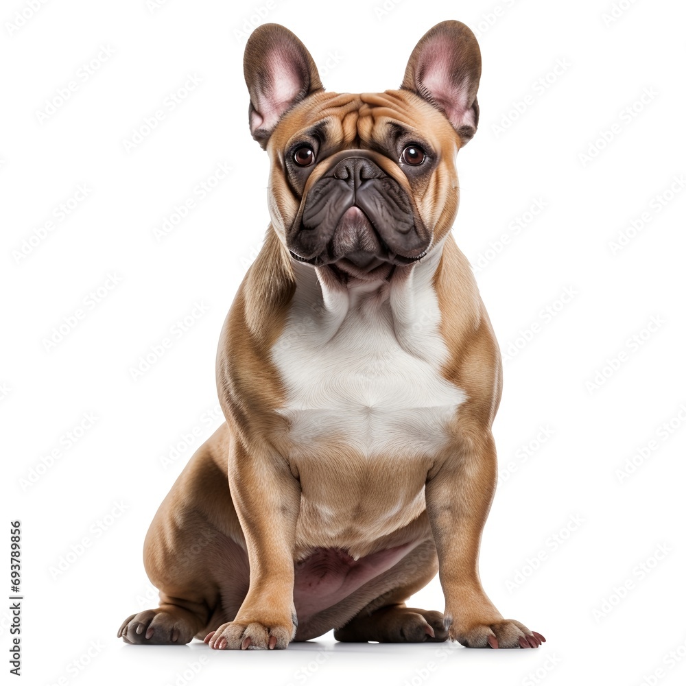 Fototapeta premium Der treue Begleiter: Hund auf weißem Hintergrund