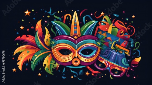 Get your costume ready  it s Carnival time vector