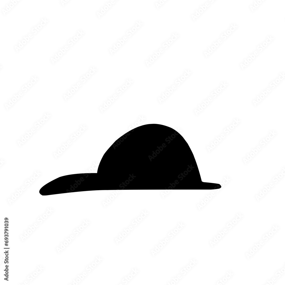 Hat Silhouette Vector Illustration Hat Silhouette Vector Illustration