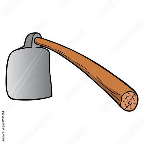 hoe vector illustration