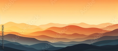 Relaxed sunset shadow on vibrant hills. © 2rogan