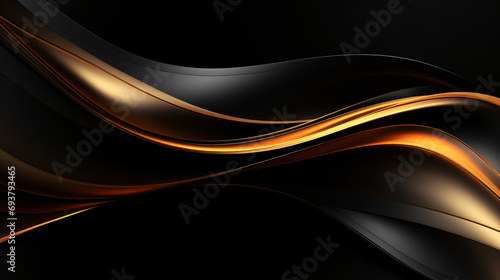 Bold black and gold background