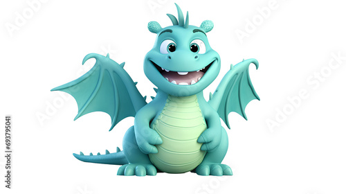 Dragon on transparent background PNG for decorating projects