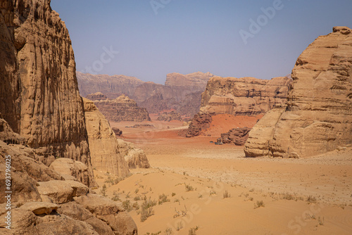 Colorful canyon at Wadi Rum desert, Jordan