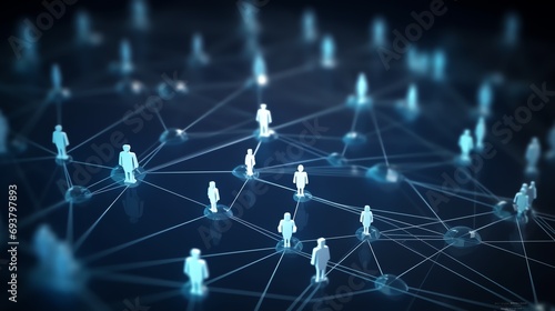 a group of people connected to each other