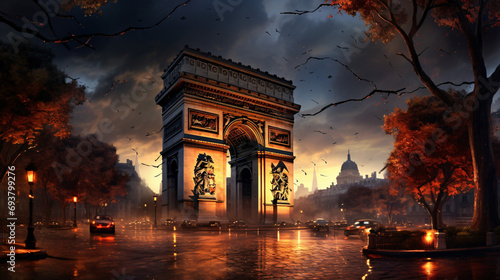 Arc de triomphe city