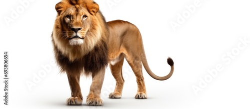 A lion from Africa, in the panthera leo family.