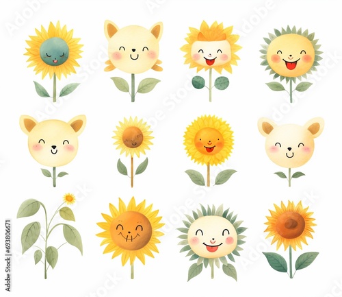 Frühlings Sonnenblumen, made by Ai