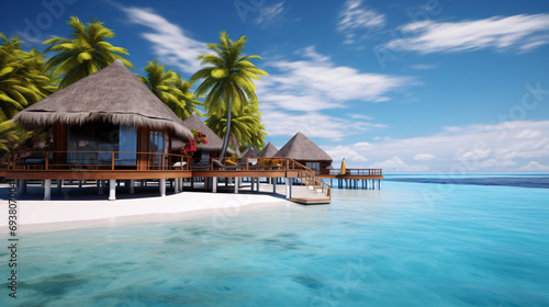 Holidays on the tropical island of Maldives