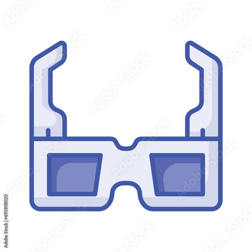 Check this carefully designed icon of 3d glasses in modern style, ready to use icon