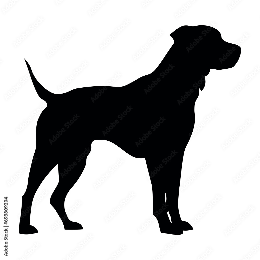Dog black icon on white background