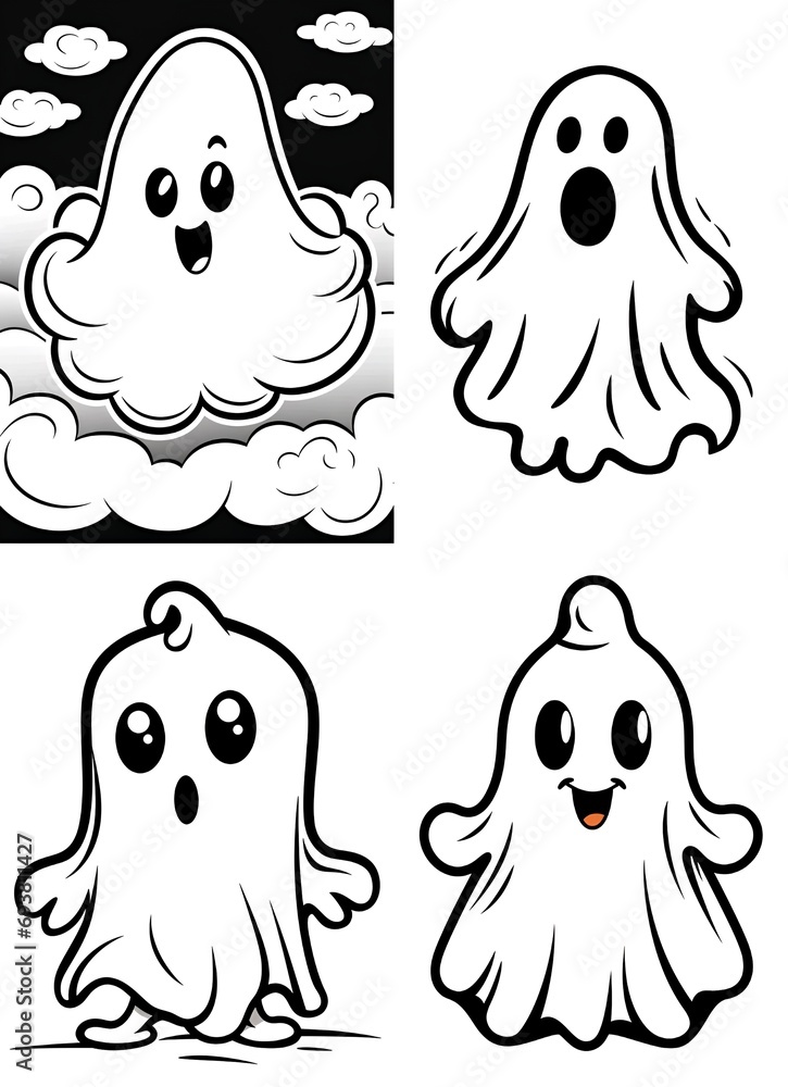 hand drawn kawaii coloring book illustration hand drawn kawaii coloring book illustration