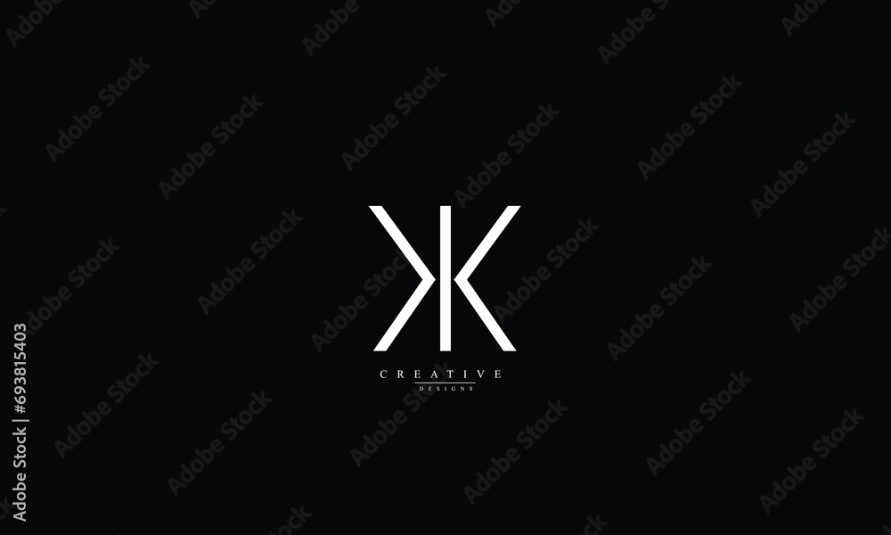 Alphabet letters Initials Monogram logo KK K Alphabet letters Initials Monogram logo KK K