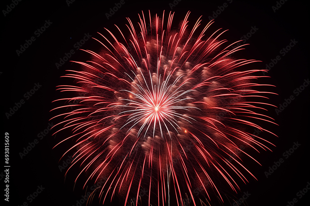 The dazzling fireworks burst into a myriad of colors, painting the sky with brilliance The dazzling fireworks burst into a myriad of colors, painting the sky with brilliance