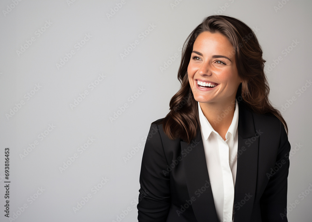Young, Energetic Female Manager Candid Laughing Portrait , Genuine and Kind Young, Energetic Female Manager Candid Laughing Portrait , Genuine and Kind