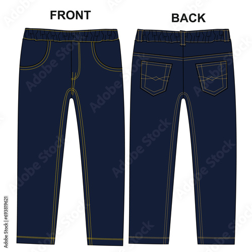 denim pant artwork  print vector