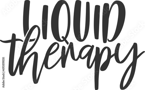 Liquid Therapy - Wine Illustration