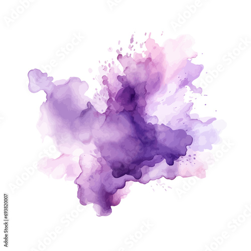 soft lavender watercolor splash stain background