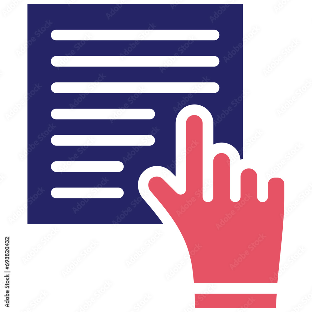 Fototapeta premium Study Hand Icon