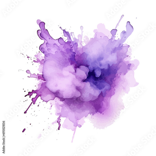 soft lavender watercolor splash stain background