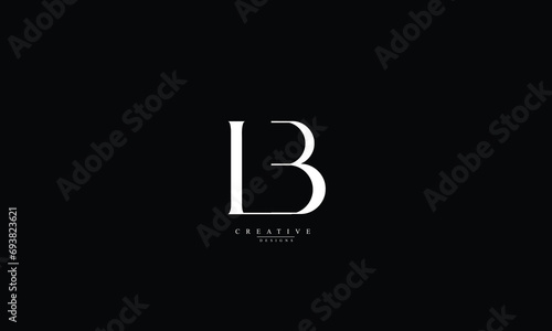 Alphabet letters Initials Monogram logo LB BL L B photo