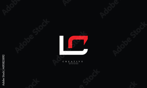 Alphabet letters Initials Monogram logo LC CL L C photo