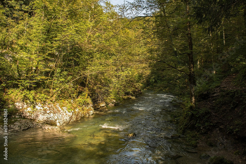 The Kamacnik River in Kamacnik Kanjon, Primorje-Gorski Kotar County, north west Croatia. August