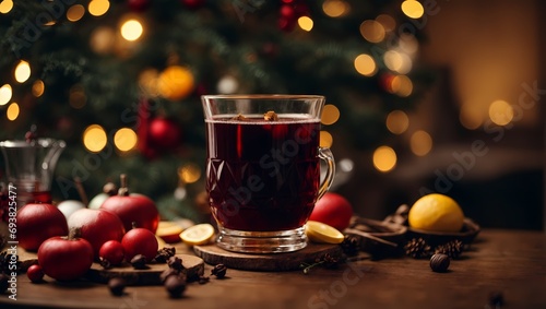 mulled wine with spices Warmth in a Glass Mulled Wine Magic with Spices Spice Infusion A Cozy Evening with Mulled Wine Delight Sip of Comfort Spiced Elegance in Mulled Wine Ambiance