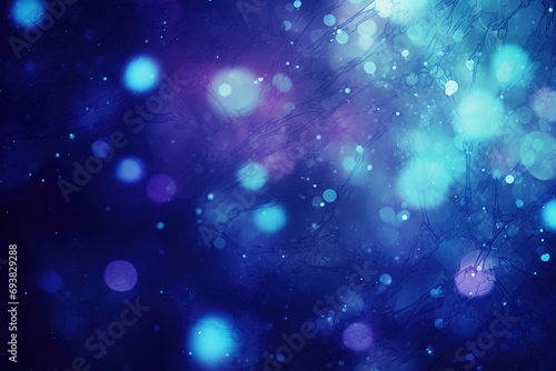 Abstract blue  purple and pink glitter lights background. Unicorn. Circle blurred bokeh. Romantic backdrop for Valentines day  womens day  holiday or event