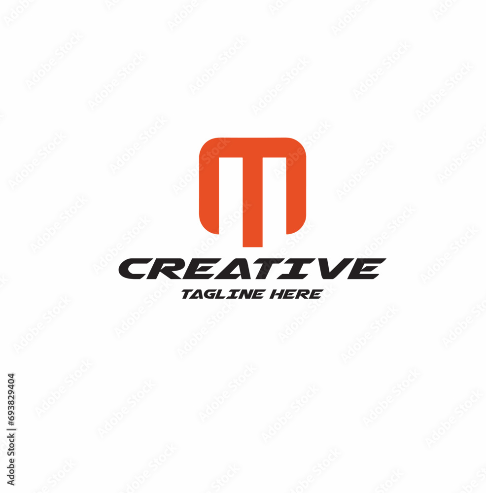 Initials M logo design. Initial Letter Logo. Initials M logo design. Initial Letter Logo.
