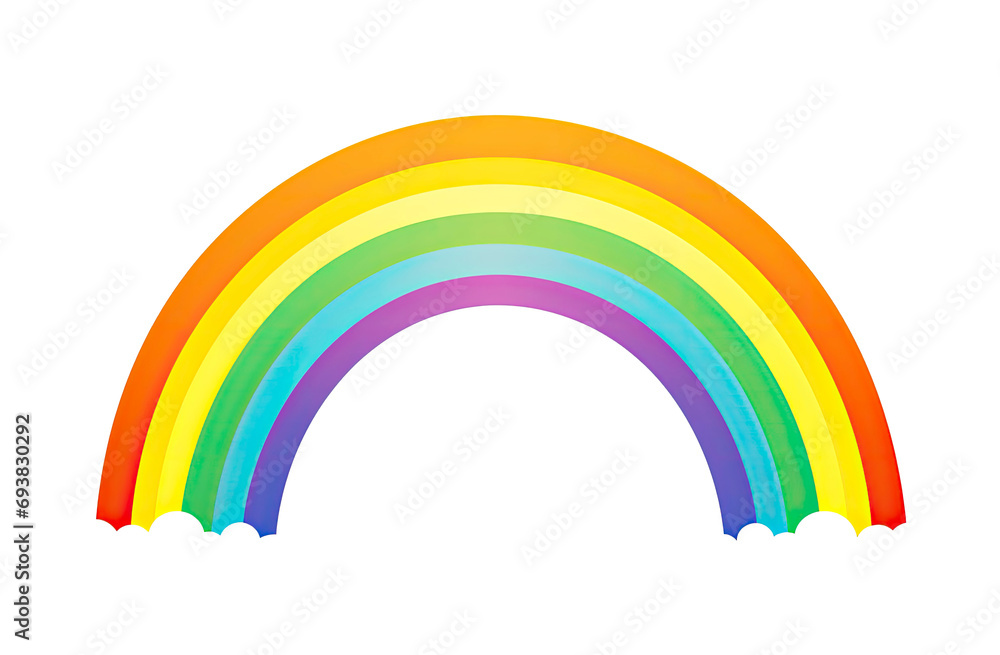Vivid Rainbow Isolated on Transparent Background Vivid Rainbow Isolated on Transparent Background