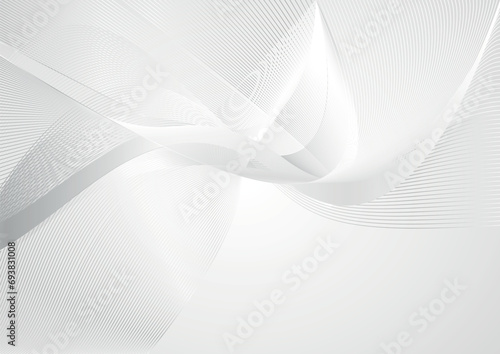 Abstract way lines background  white   gray background