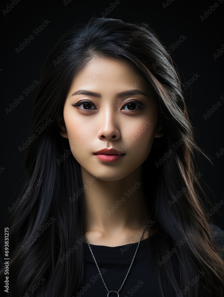 Fototapeta premium Portrait Photography of Young asian beauty woman with koreans makeup
