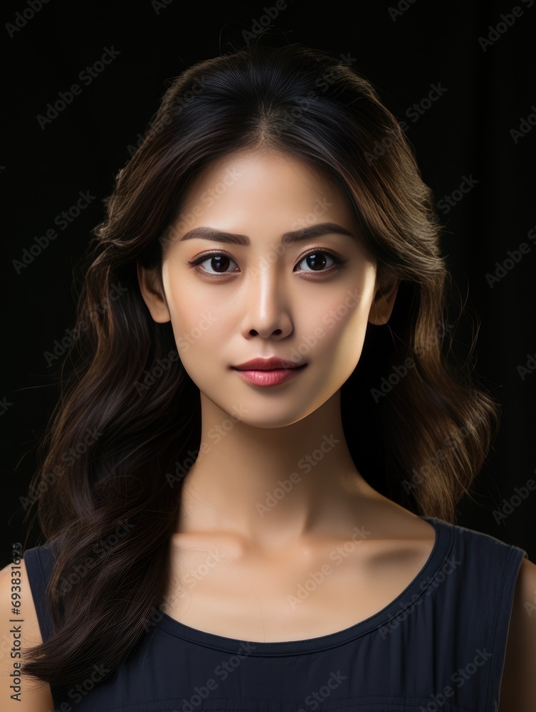 Portrait Photography of Young asian beauty woman with koreans makeup Portrait Photography of Young asian beauty woman with koreans makeup