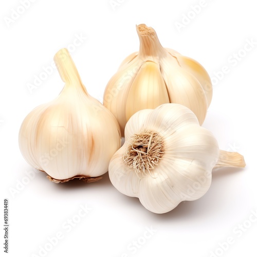 a group of garlic bulbs