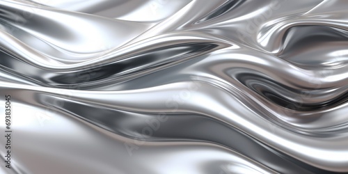 abstract silver liquid metal background photo