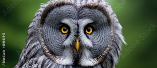 The Great Grey Owl is a type of large owl. © 2rogan