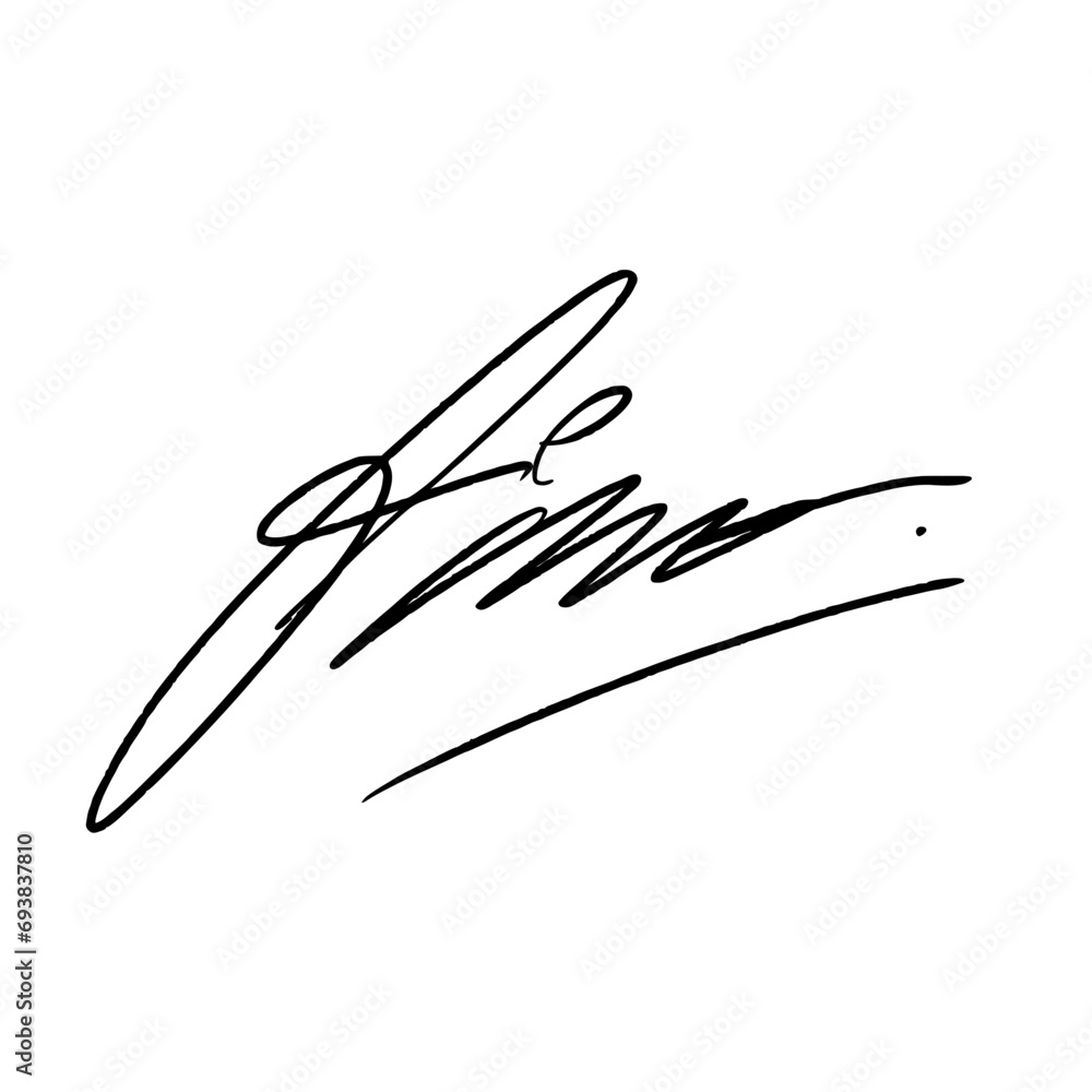 Abstract signature idea starting with the letter F. Vector with black writing color and transparent background. Abstract signature idea starting with the letter F. Vector with black writing color and transparent background.