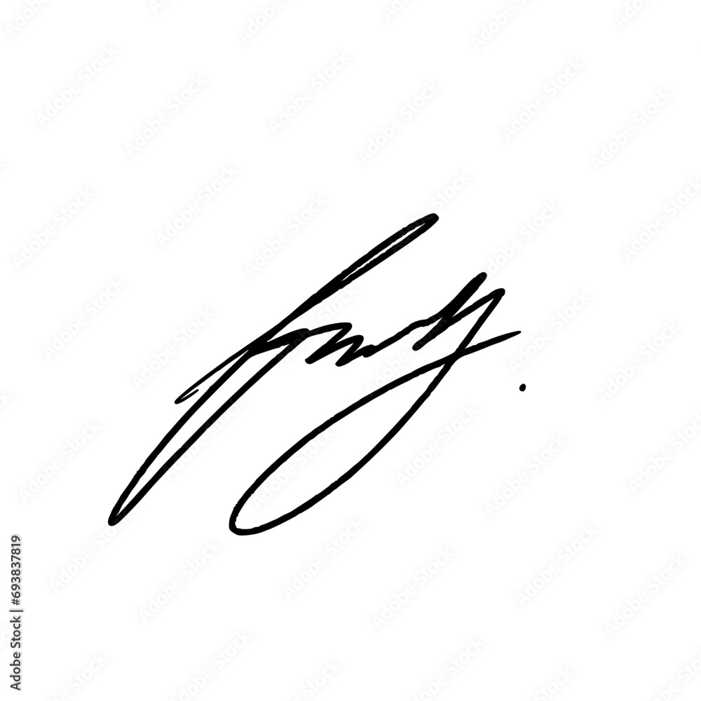 Abstract signature idea starting with the letter F. Vector with black writing color and transparent background. Abstract signature idea starting with the letter F. Vector with black writing color and transparent background.