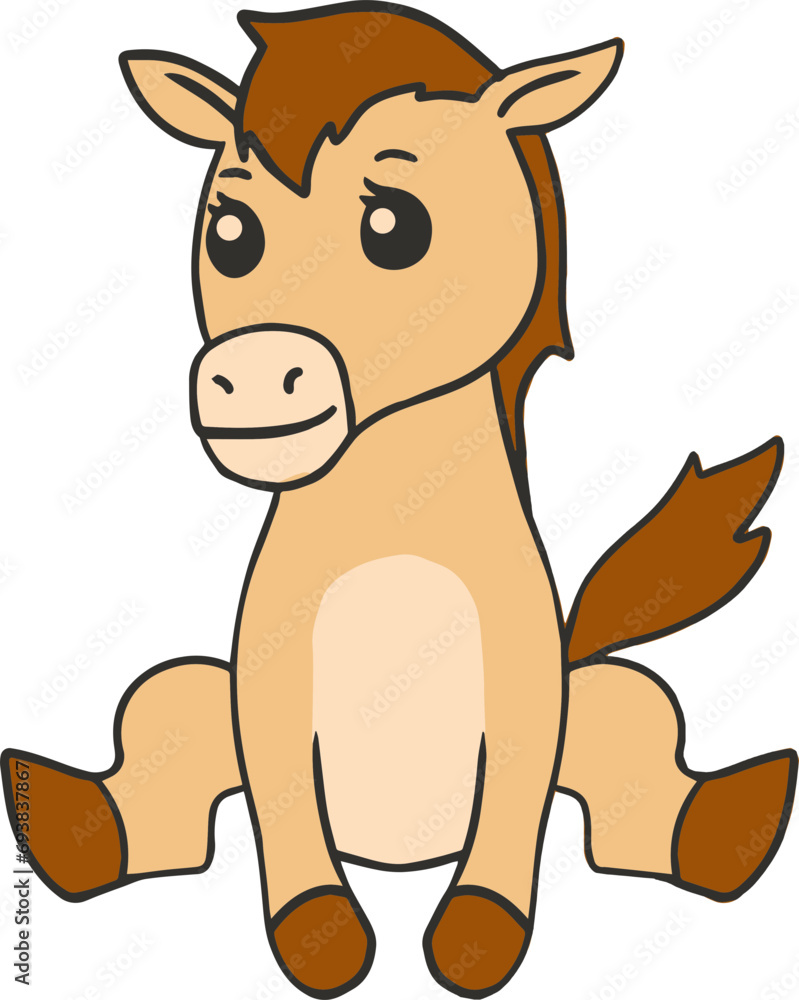 Baby Horse Illustration Baby Horse Illustration