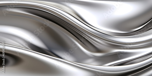 texture of silver abstract image with waves
