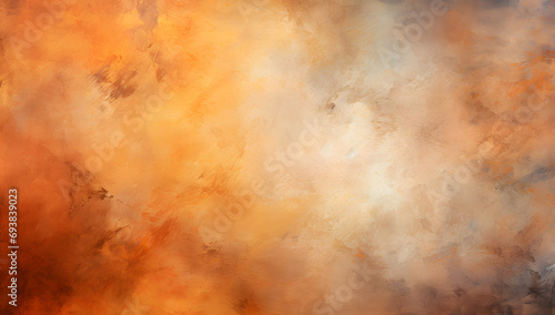 beautiful orange abstract watercolor clouds texture background © Lin_Studio