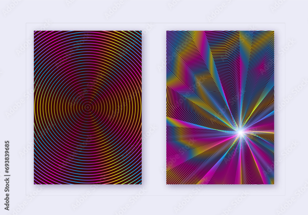 Cover design template set. Abstract lines modern b Cover design template set. Abstract lines modern b