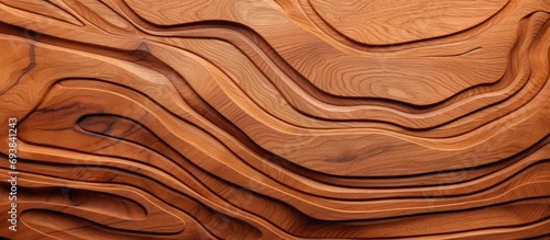 the organic patterns in the brown wooden texture