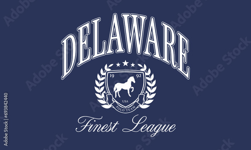 Vector artwork in varsity vintage style, perfect for t-shirts and sweatshirts
