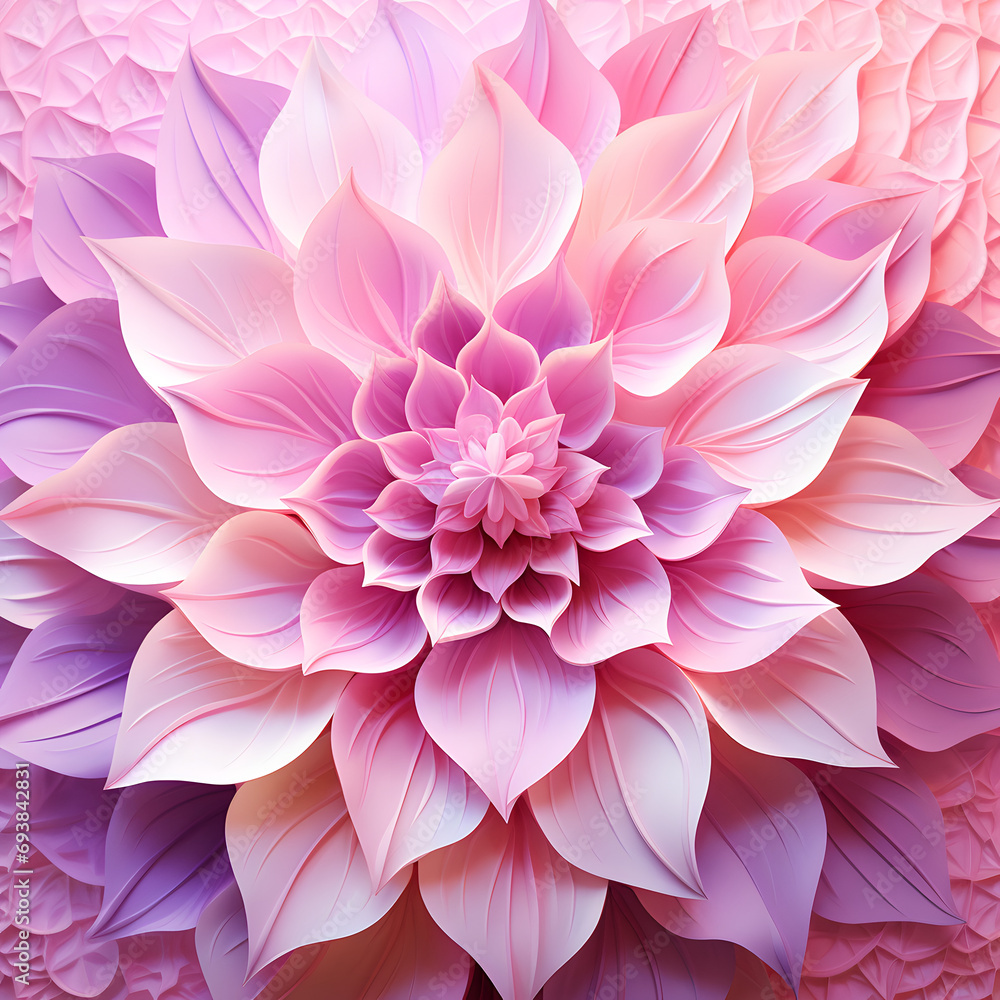  artificial  flower  on the white background